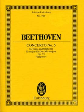 Illustration de Concerto pour piano N° 5 op. 73 "L'Empereur" - éd. Eulenburg
