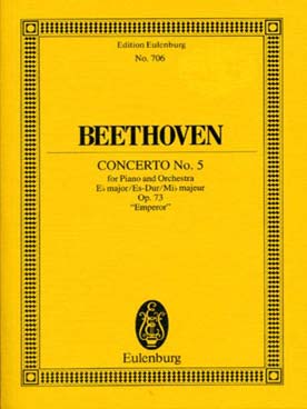 Illustration de Concerto pour piano N° 5 op. 73 "L'Empereur" - éd. Eulenburg