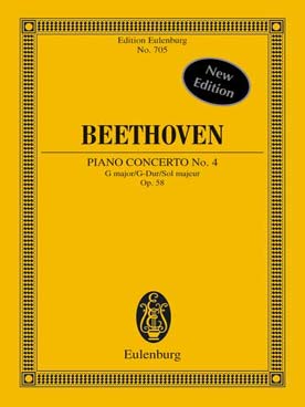 Illustration de Concerto pour piano N° 4 op. 58 en sol M - éd. Eulenburg