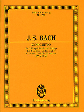 Illustration de Concerto BWV 1060 en do m pour 2  clavecins (d'après le Concerto pour 2 violons ou hautbois et violon)