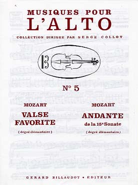 Illustration de Valse favorite - Andante de la 15e sonate