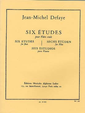 Illustration de 6 Études pour flûte seule