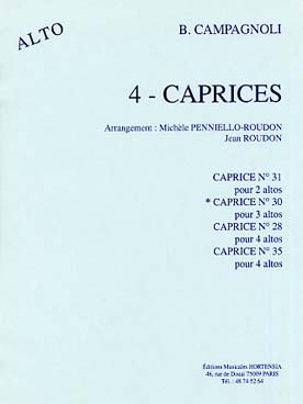 Illustration de 4 Caprices op. 22 - Caprice N° 30 pour 3 altos