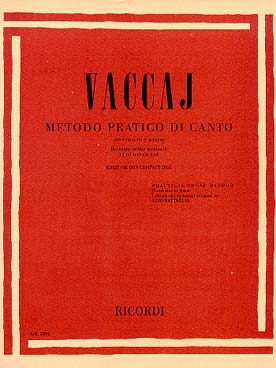 Illustration de Méthode pratique de chant italien - éd. Ricordi voix grave avec CD d'accompagnement