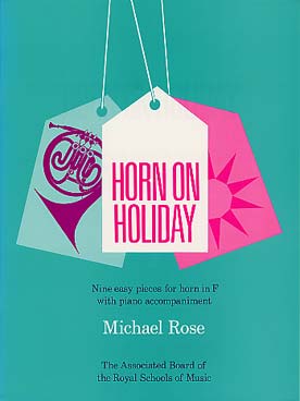 Illustration rose horn on holiday