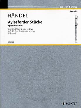 Illustration de Aylesforder Stücke (flûte à bec alto)