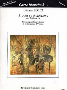 Illustration de Études et inventions : principes pour l'interprétation de la musique du 20e siècle