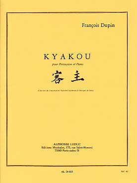 Illustration de Kyakou pour percussion et piano