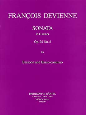 Illustration devienne sonate op. 24 n° 5 basson/b.c.