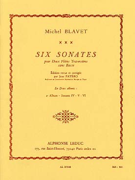 Illustration blavet sonates (6) sans basse vol. 2