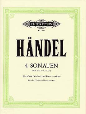 Illustration haendel sonates (4) op. 1