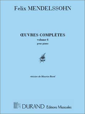 Illustration de Œuvres complètes pour piano (rév. Ravel) - Vol. 6