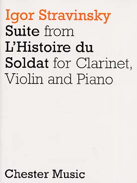 Illustration de Suite de l'histoire du soldat pour clarinette, violon et piano (C + P)