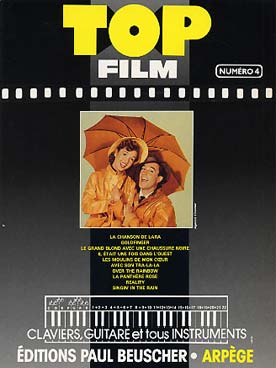 Illustration de Collection TOP : édition simplifiée avec ligne mélodique +accords clavier/guitare - TOP Films Vol. 4 : Je chante sous la pluie, La Panthère rose...