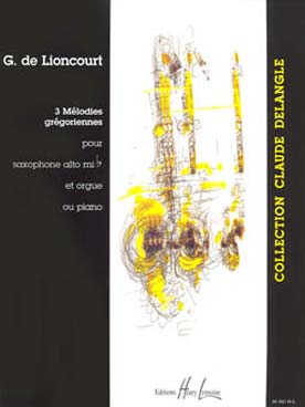 Illustration de 3 Mélodies grégoriennes pour saxophone alto et orgue ou piano