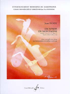 Illustration de Escapade en montagne : 8 pièces brèves faciles en trio pour saxophones alto ou instruments de même tessiture
