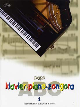 Illustration de ABC du piano (zongora, en hongrois, allemand/anglais) - Vol. 1
