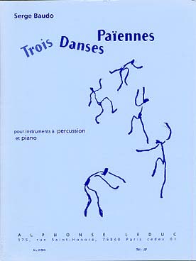 Illustration de 3 Danses païennes (percussion et piano)