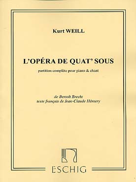 Illustration weill l'opera de 4 sous (texte francais)