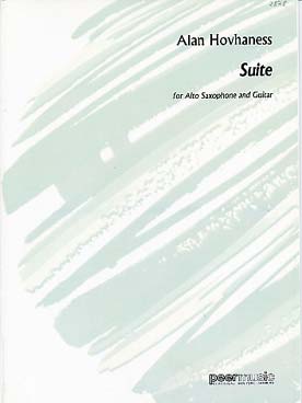 Illustration hovhaness suite op. 291 sax. alto/guitar
