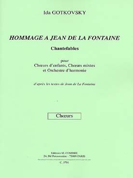 Illustration de Hommage à Jean de la Fontaine pour chœurs d'enfants, chœurs mixtes et orchestre d'harmonie (25 exemplaires) chantefables