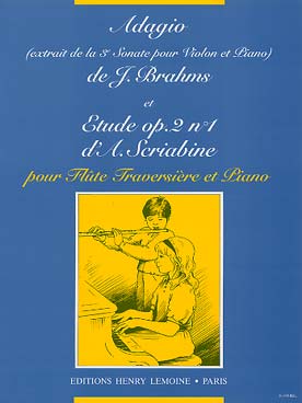 Illustration de BRAHMS Adagio de la sonate N° 3 -  SCRIABINE Étude op. 2 N° 1