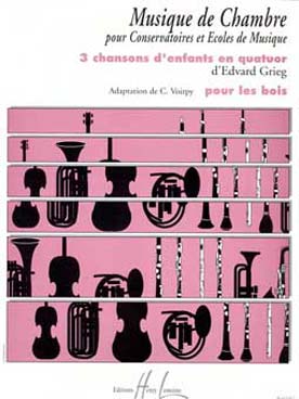 Illustration de 3 Chansons d'enfants en quatuor