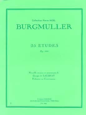 Illustration de 25 Études op. 100 - éd. Combre