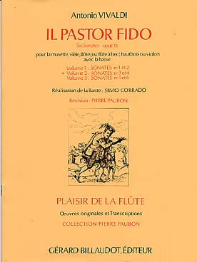 Illustration de 6 Sonates op. 13 "Il Pastor Fido" - éd. Billaudot Vol. 2 : N° 3 et 4
