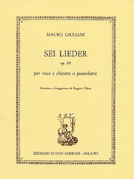 Illustration giuliani lieder (6) op. 89