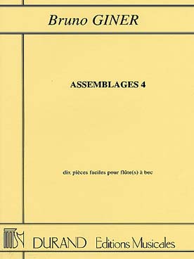 Illustration de Assemblages 4 : 10 Pièces faciles pour flûte(s) à bec