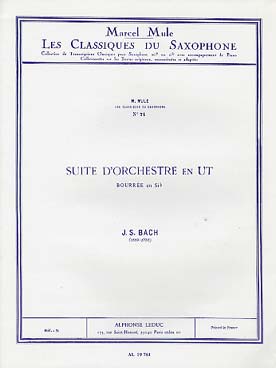 Illustration de Suite en ut : bourrée (tr. Mule pour saxo si b)(Class. N° 71)