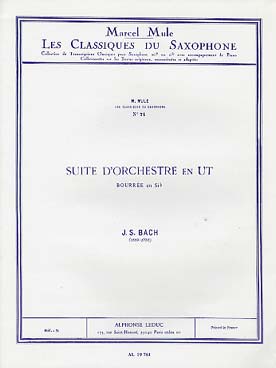 Illustration de Suite en ut : bourrée (tr. Mule pour saxo si b)(Class. N° 71)