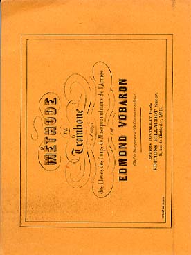 Illustration vobaron methode de trombone