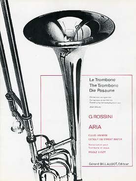 Illustration de Aria, Cujus Animam du Stabat Mater (tr. pour trombone et orgue par F. Liszt)