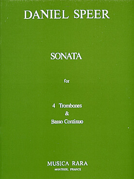 Illustration de Sonate en do pour 4 trombones et basse continue