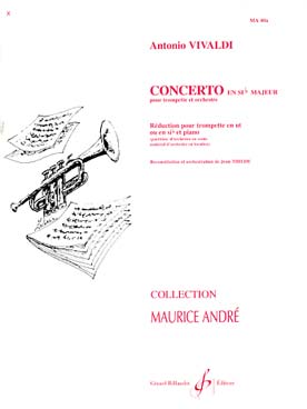 Illustration de Concerto en si b M pour trompette et piano ou orgue (coll. André, arr. Thilde)