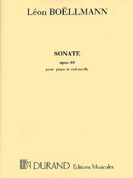 Illustration de Sonate op. 40 pour violoncelle et piano