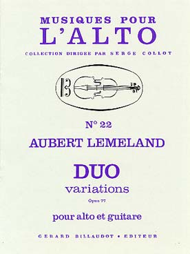 Illustration de Duo, variations op. 77 pour alto et guitare