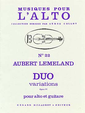 Illustration de Duo, variations op. 77 pour alto et guitare