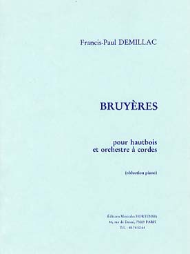 Illustration de Bruyères pour hautbois et orchestre à cordes, réduction piano