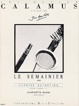Illustration de Le Semainier pour clarinette basse et piano