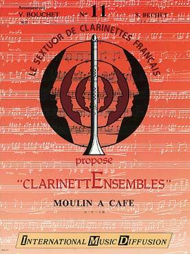Illustration de Moulin à café, tr. Bouchet pour sextuor de clarinettes : petite cl. mi b, 3 cl. si b, cl. mi b, cl. basse (C + P)