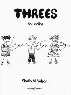 Illustration de Threes for violins