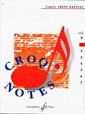 Illustration de Croq'notes ou comment apprendre à lire la musique : 2 fascicules (lecture de notes, lecture rythmique) - Vol. 1 (1re année)