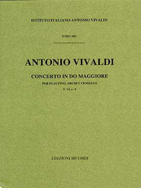 Illustration de Concerto RV 443 en do M pour flûte piccolo, cordes et basse continue