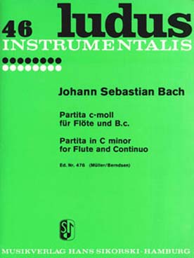 Illustration bach js partita en do min