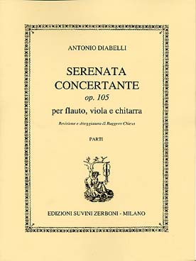 Illustration de Sérénade concertante pour flûte, alto et guitare op. 105 - Parties séparées 