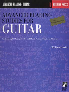 Illustration de Advanced reading studies for guitar
