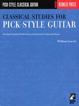 Illustration de Classical studies for pick style guitar - Vol. 1